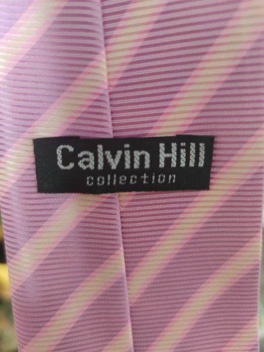 Krawat męski w kolorze liliowym