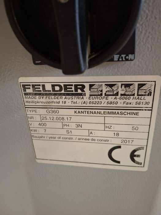 Okleiniarka FELDER G360 - mały przebieg
