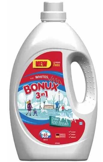 Bonux Whites Polar Ice Fresh 3w1 płyn do prania białych tkanin + GRATIS