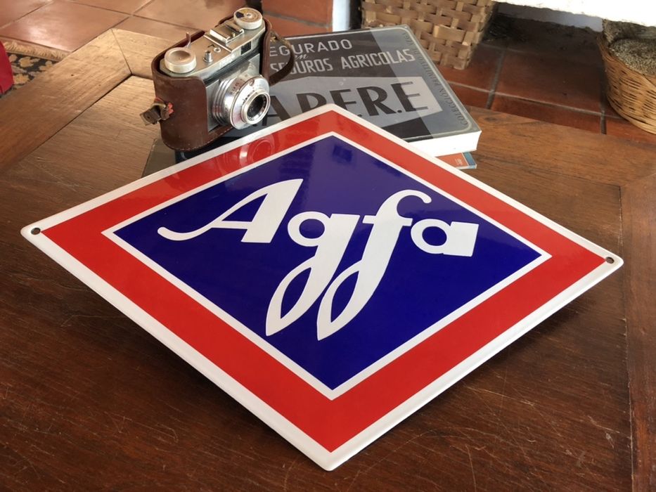 Placa esmaltada AGFA