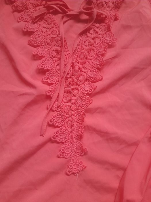 Bluzka koszulowa z koronką boho. Roz brak polecam do xxl