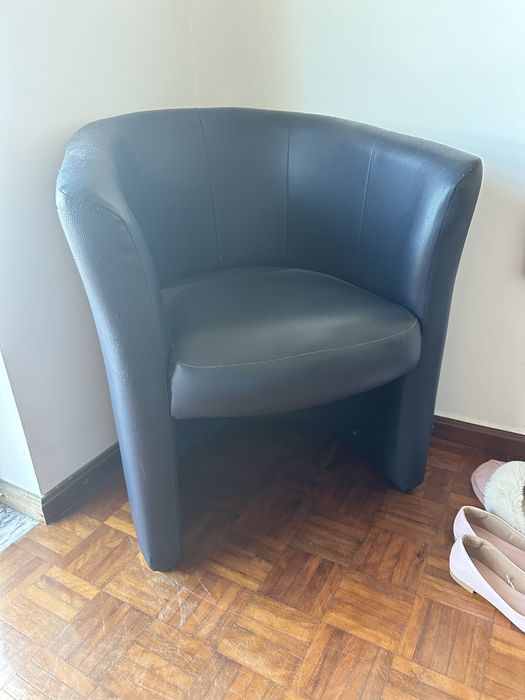 Sofa de 1 lugar azul