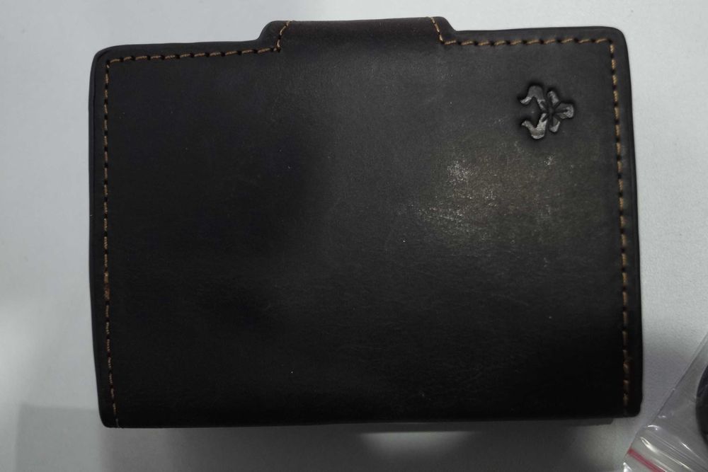 Mały Portfel męski skórzany etui na karty HUMERPAUL ochrona RFID