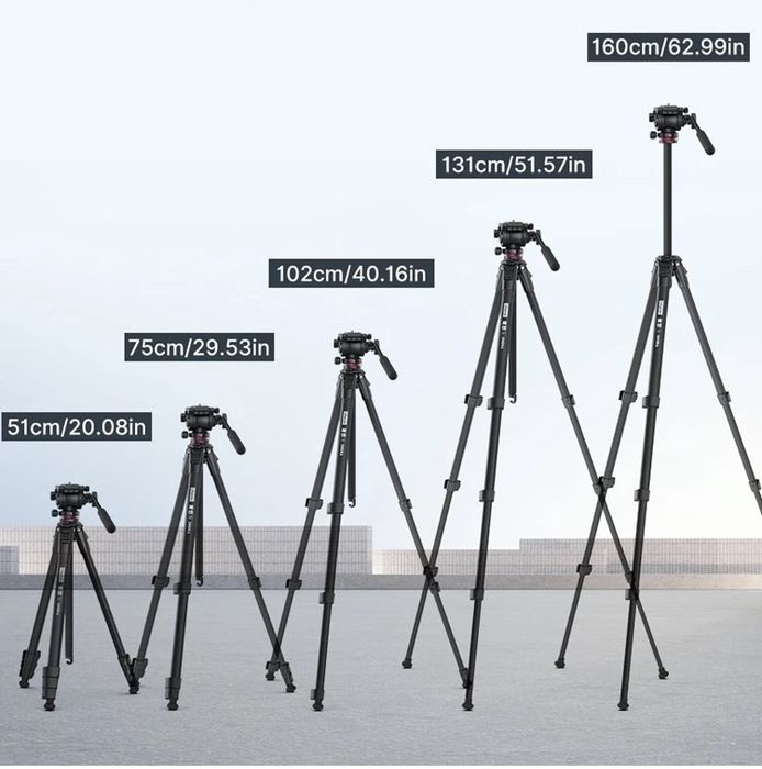 Штатив ULANZI OMBRA VIDEO 1.6м, трипод для камери, телефону, 55-160см