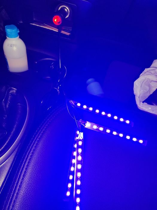 Led Azul Tira de 4 pontas