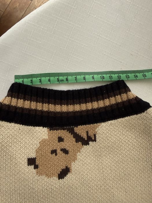 Светр коричневий беж у ведмедики для собак француз, коргі, кінг чарльз