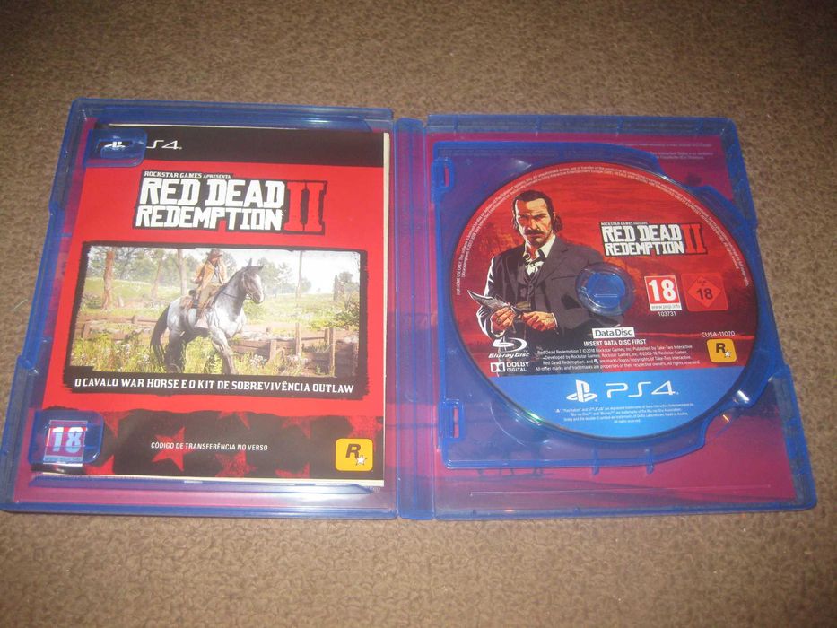 Jogo "Red Dead Redemption II" para a Playstation 4/Impecável!