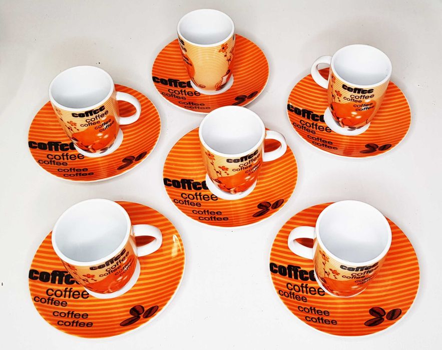 Set of 6 Coffee Cups