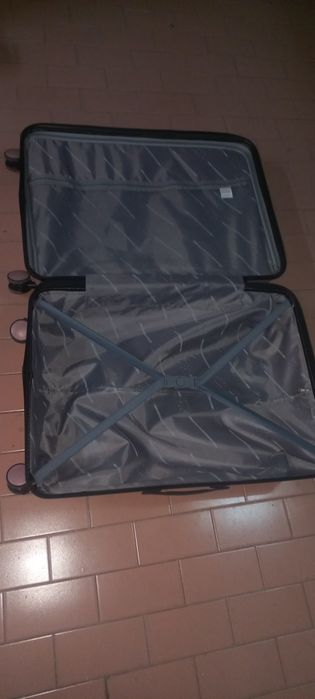 Mala de viagem/trolley rosa 76 cm – 4 rodas