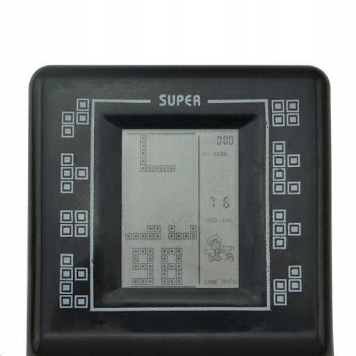 Gra tetris elektroniczna konsola przenośna dla dzieci 18x7,5 cm