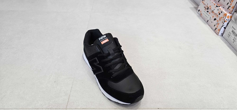 Czarne Buty Męskie 41,42,43,44,45,46 sportowe