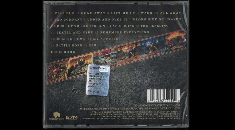 Five Finger Death Punch – A Decade Of Destruction. Płyta CD. Nowa. DOSTAWA INPOST ZA DARMO!