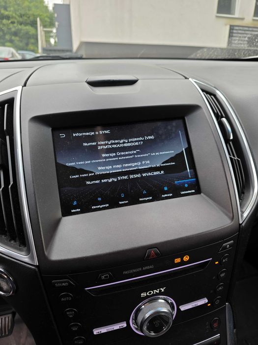 Ford Sync 3 rozlokowanie nowe mapy F14 2025r Licznik aktualizacja Mond
