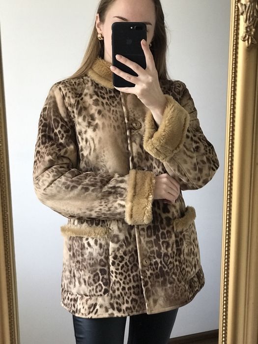 Женская штучная дубленка  леопард Gerry  Weber