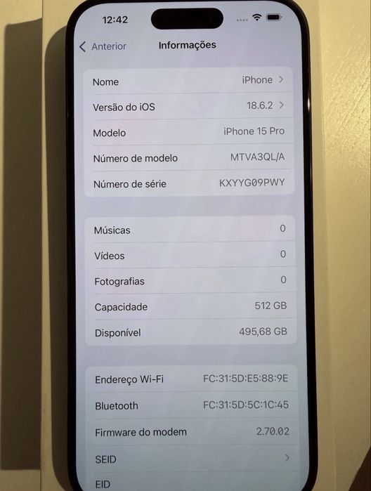 iPhone 15 Pro Blue Titanium 512G