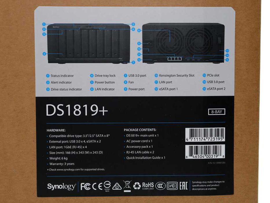 Synology NAS DS1819+