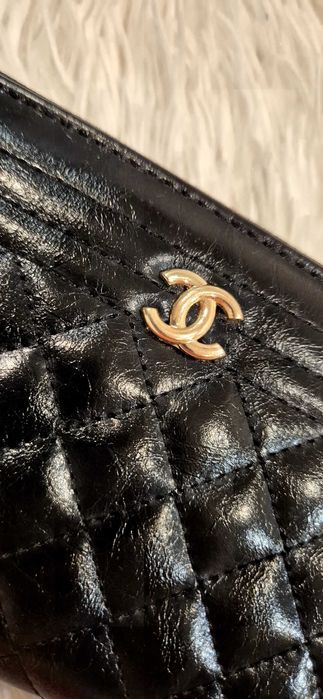 Chanel portfel duzy czarny nowy