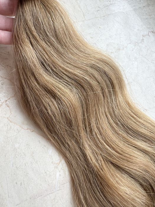 Włosy dziewicze polskie blond 47 cm 107 gram