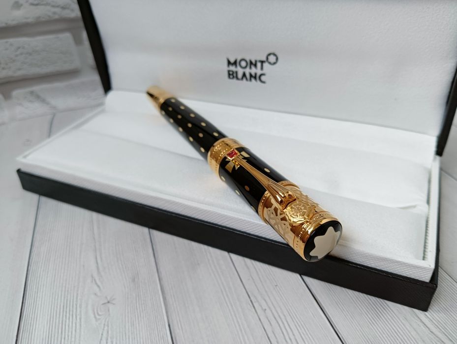 Кулькова металева ручка роллер Montblanc королева Єлизавета