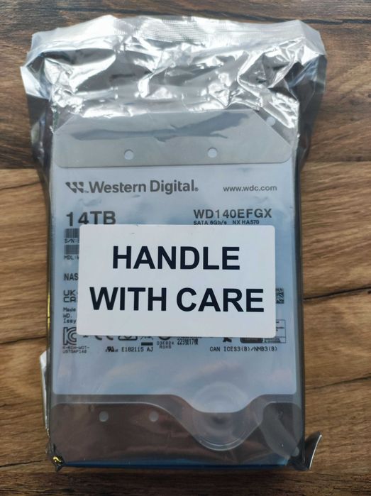 Новий sata hdd WD RED PLUS 14TB