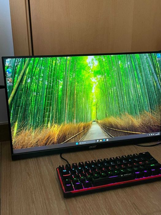 Computador PC Gamer RGB + Monitor + Teclado - AMD Ryzen 5 + GTX 1650