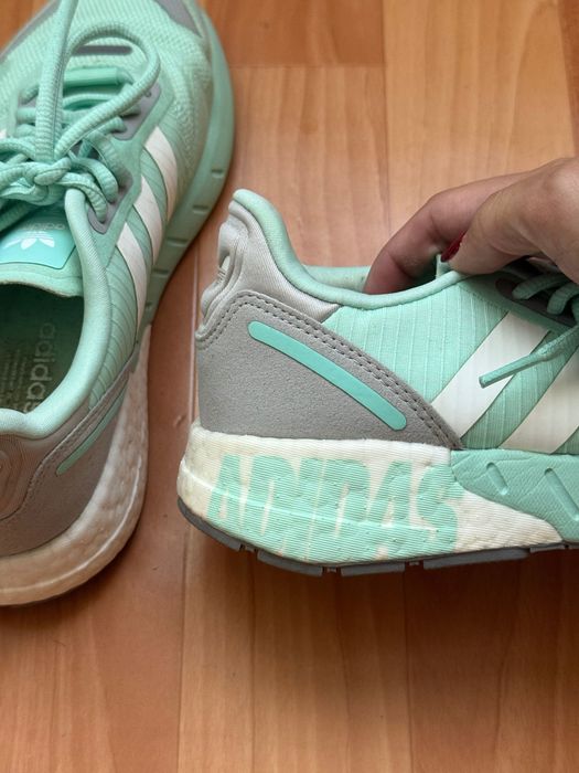 adidas ZX 1K Boost 'Bold Logo Graphic - Clear Mint'