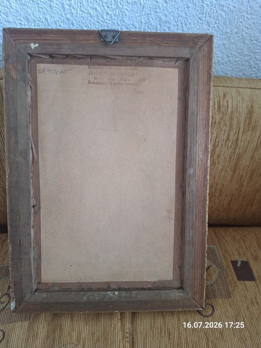 Stary obraz retro 1936 r Bydgoszcz  Sawicki,Zakonnik Cederstrőm