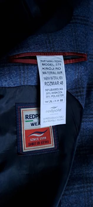 Marynarka męska redpolo w kratke 48