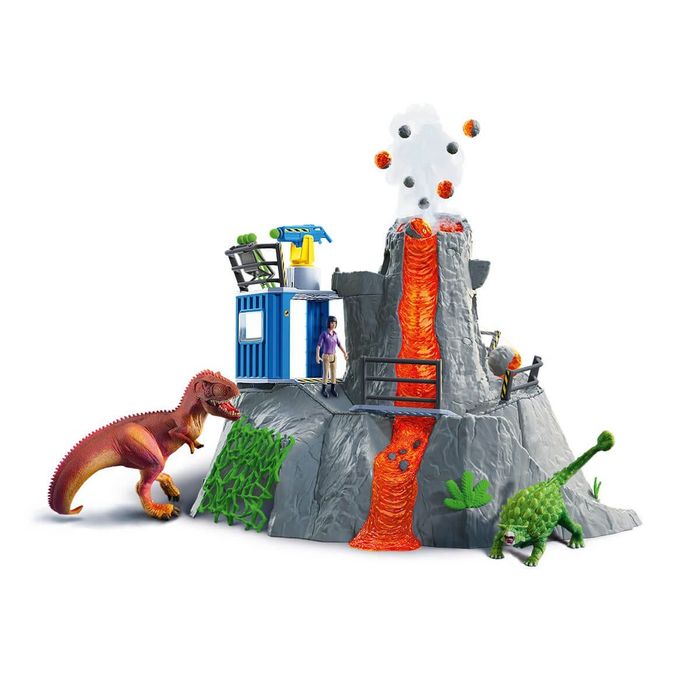 Schleich zestaw Dinozaur Duża ekspedycja na wulkan 42564