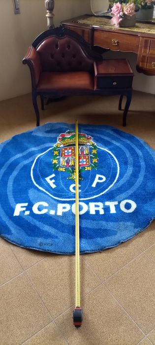 Carpete redonda vintage do F.C.P