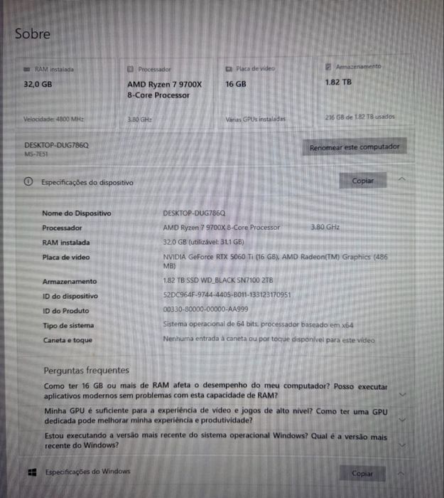 Pc gamer aceito troca