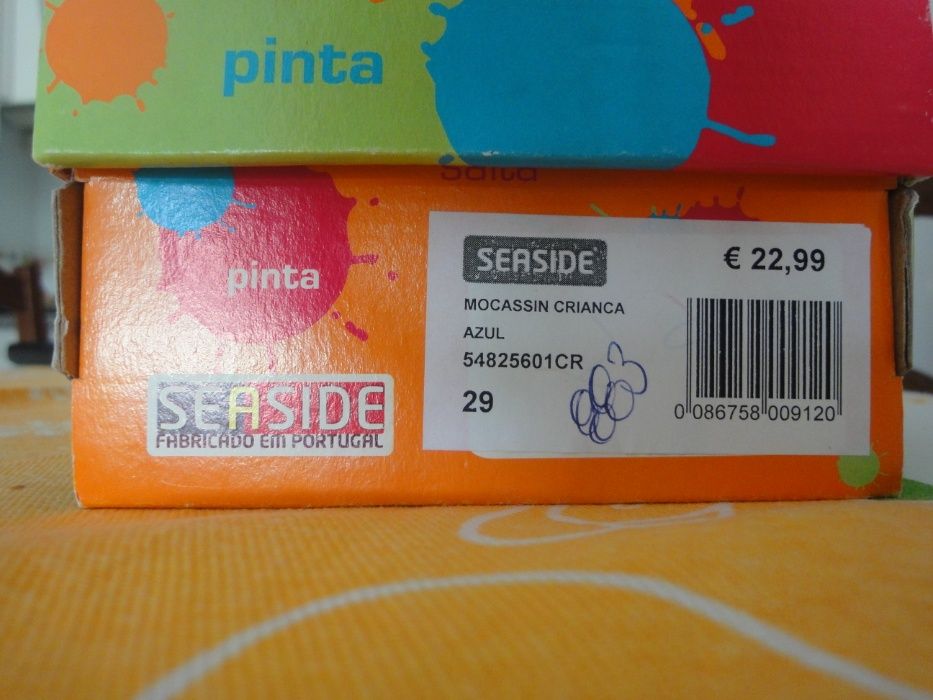 Mocassins azuis escuros, nº. 29