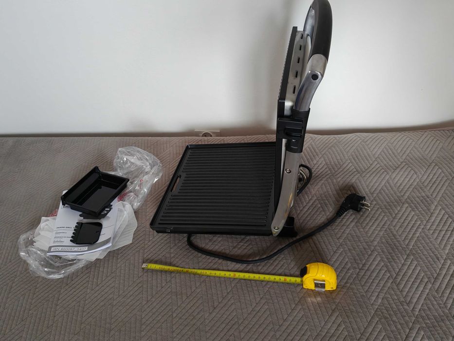 Duży XXL 2w1 Opiekacz do kanapek panini i grill kontaktowy 2000W (XXL)