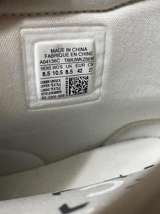 Converse x A-COLD-WALL Geo розмір 42