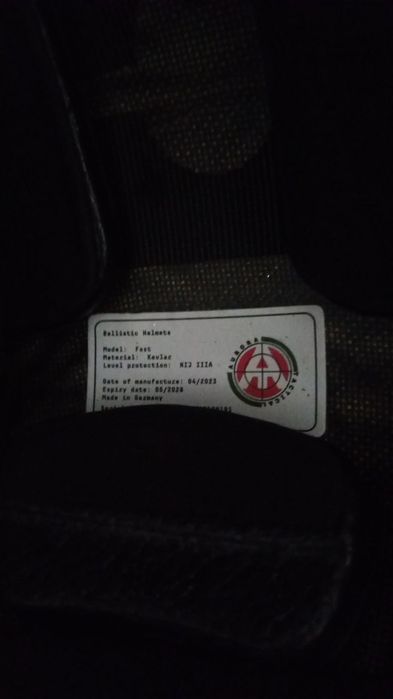 Шолом війсковий Германия, навушники