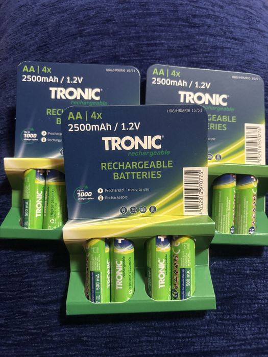 Nowe  akumulatorki AA 2500 mAh cena za 4 baterie