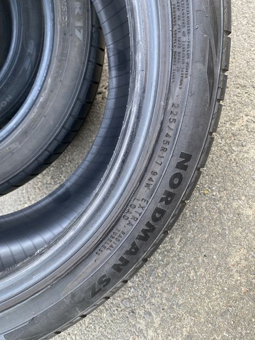 225/45/17 Nokian літо