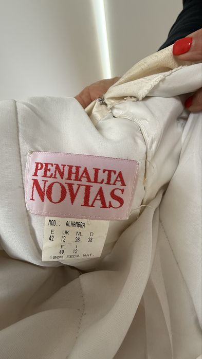Vestido de noiva / seda natural