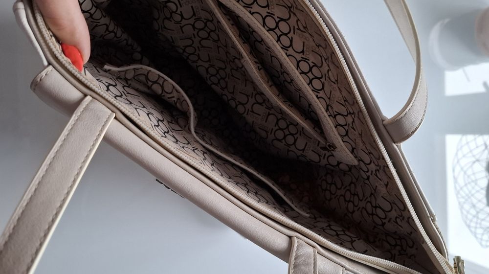 NOBO torebka torba shopperka biała