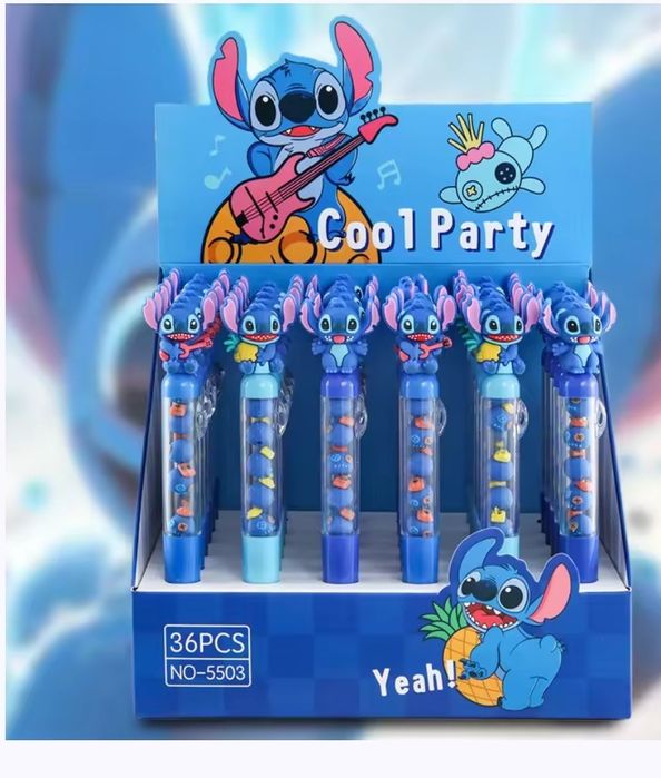 Canetas com boneco  STITCH