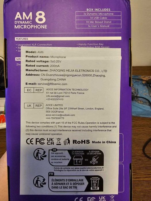 FIFINE AmpliGame AM8 XLR/USB Динамічний мікрофон