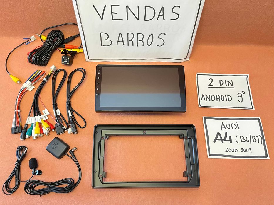 Rádio 2DIN 9" [4+64GB] • AUDI A4 (2000 a 2009) • Android • B6 B7