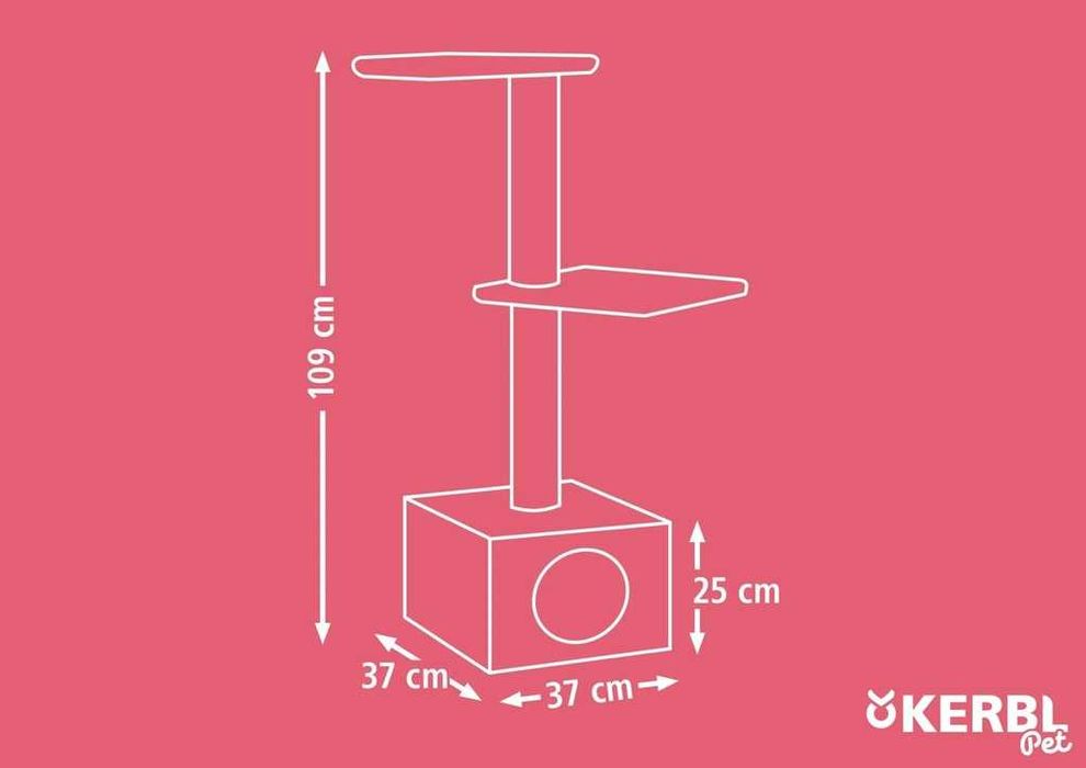 Drapak dla kota Venus, 109 cm, brązowy, Kerbl- NOWY za 50 %