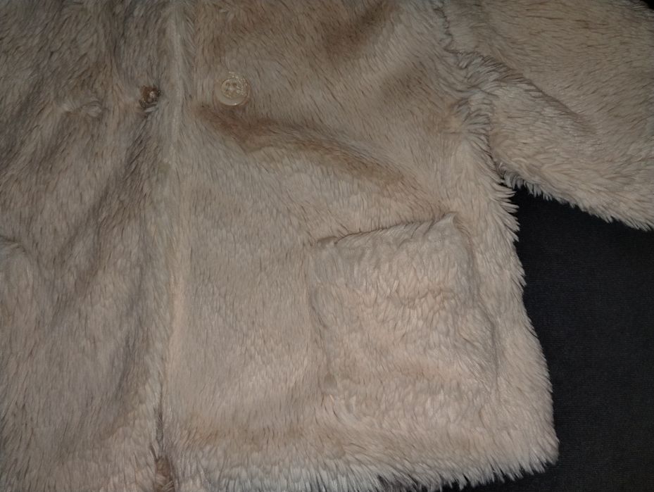 Kurteczka płaszczyk kożuszek dla dziewczynki 12-18 miesięcy Rozmiar 86