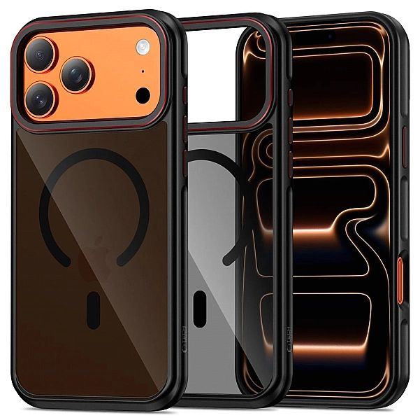 Etui Tech-Protect MagHybrid MagSafe na iPhone 17 Pro Max - czarno-czer