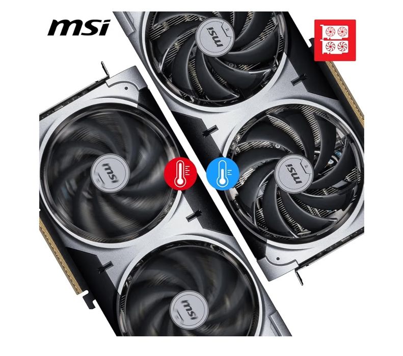 Placa Gráfica MSI NVIDIA GeForce RTX 5070 "Blackwell" Ventus 2X OC 12G GDDR7 DLSS4