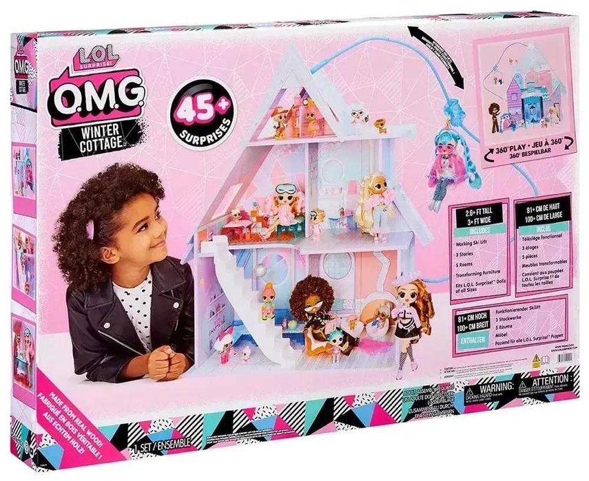 Кукольный домик L.O.L. Surprise! Зимний коттедж 45+ сюрпризов