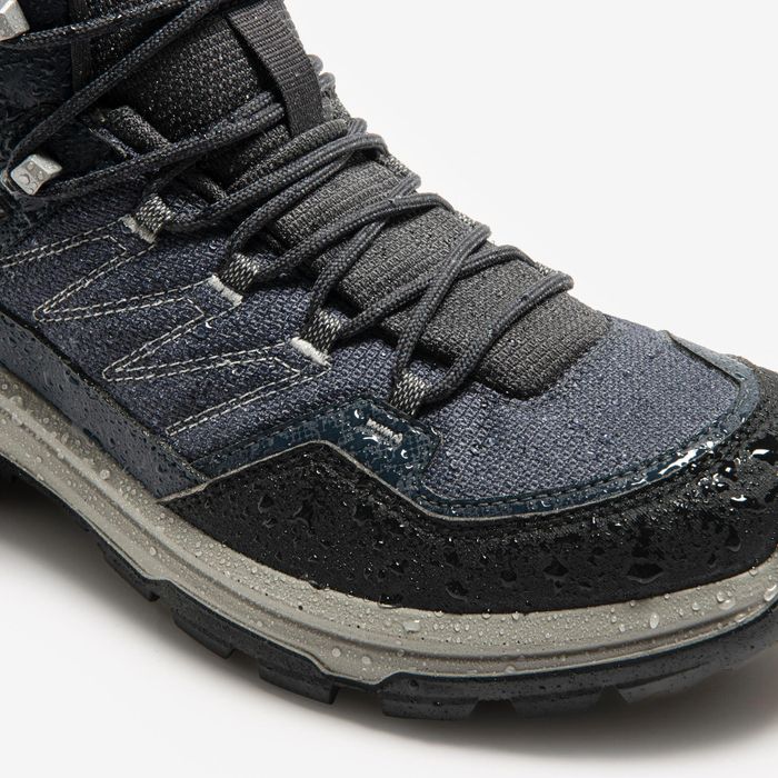 Botas impermeáveis de caminhada homem, MH100 Cinzento