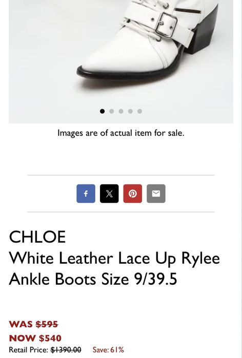 Продам женские ботинки Chloe