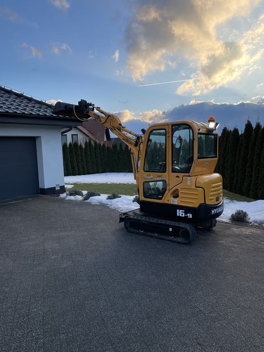 Minikoparka Hyundai Robex R 16-9 rok 2018 Bobcat Yanmar 1.8 tony
